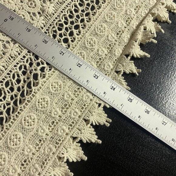 Cabi Capri Top #5026 Ecru Crochet Swim Cover Beach Resort Summer Vacation - Picture 14 of 14